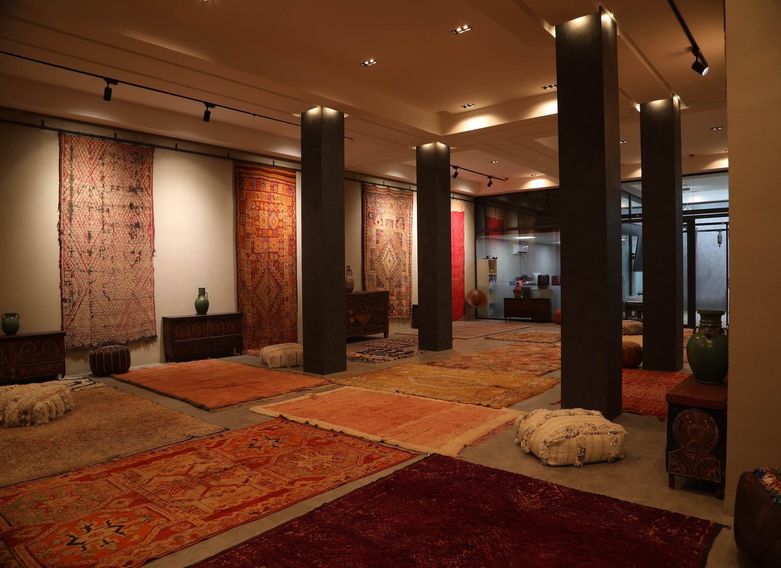 Vintage Moroccan Rug with Intricate Geometric Designs