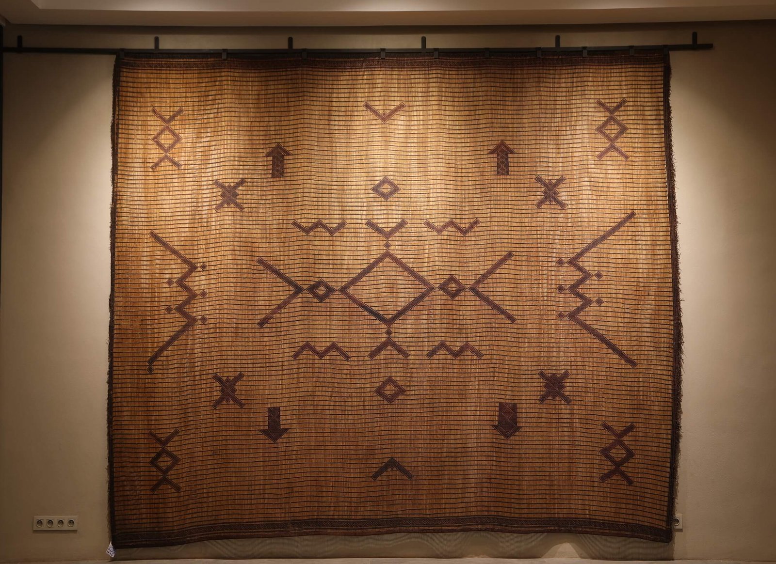 Colorful Moroccan Rug Featuring Vibrant Tribal Motifs